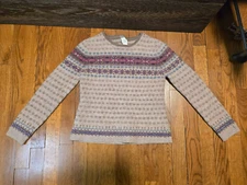 Garnet Hill Angora Rabbit Hair Sweater Size Small