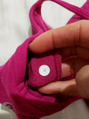 Lululemon No Limits Tank Top Built in Bra Pink Purple Raspberry Racerback 4 EUC - Picture 11 of 11