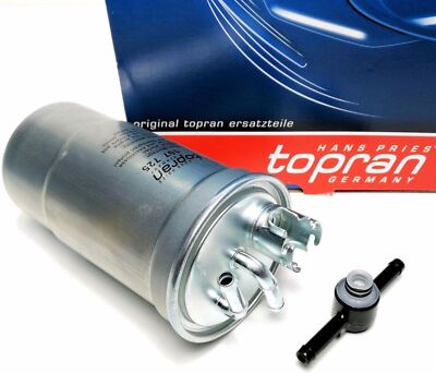 TOPRAN Kraftstofffilter Dieselfilter mit Rückschlagventil AUDI SKODA SEAT VW