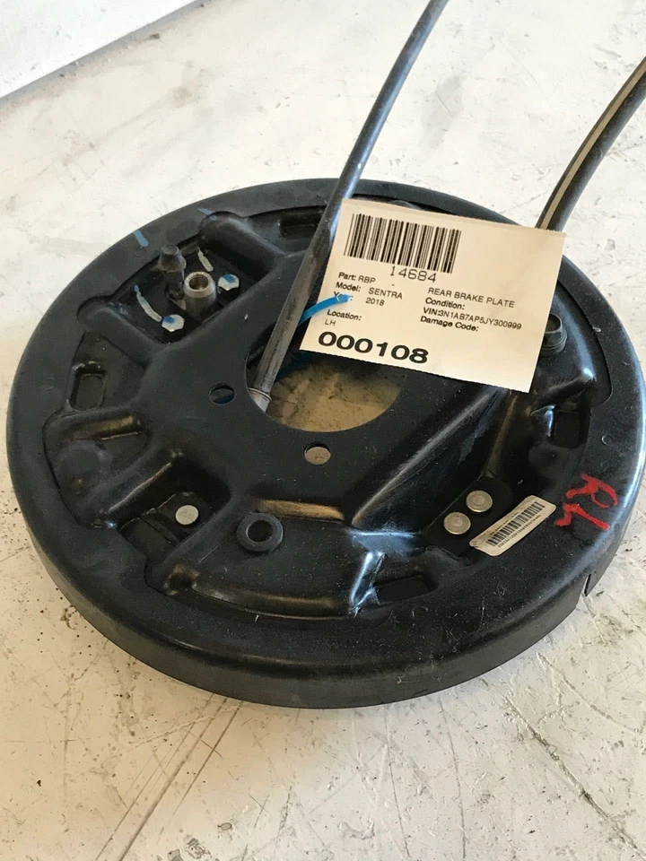 2018 NISSAN SENTRA Rear Brake Backing Plate Driver Left LH Used - Image 2 of 4