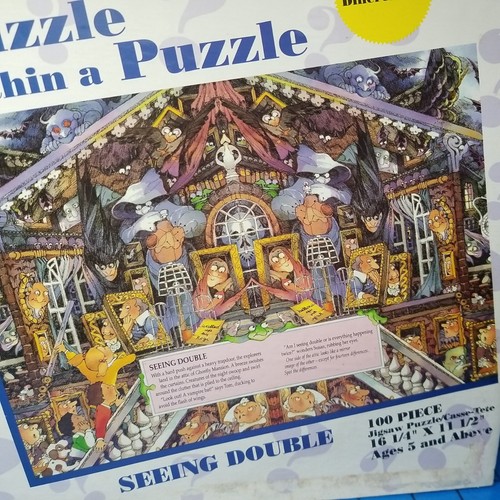 SEEING DOUBLE Great American, Puzzle Within A Puzzle -100 Pieces New Sealed #614 - Picture 4 of 7