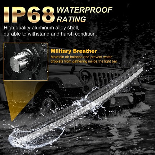 AUXBEAM 240W 24000lm 42'' LED Light Bar Bumper for 2010-2019 Dodge Ram 2500 3500 - Picture 7 of 12