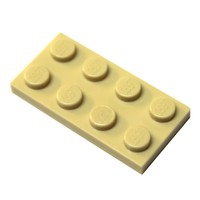 Lego Parts And Pieces: Tan (brick Yellow) 2x4 Plate X100 B. 100 Pieces on sale Lego Parts And Pieces: Tan (brick Yellow) 2x4 Plate X100 B. 100 Pieces on sale