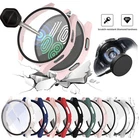 Fr Samsung Galaxy Watch 4 5 6 7 40/44 Tempered Glass Protector Screen Case Cover