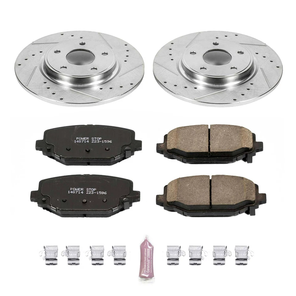 Kit de frenos deportivos Power Stop 1-Click Z23 Evolution para Dodge Grand Caravan 12-20 Foto 2 de 2