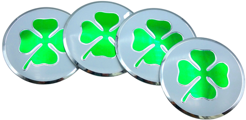 1-Set Irish Clover Leaf Wheel Center Cap Sticker Decal Auto Car Truck 56mm 2.20" - Picture 4 of 10