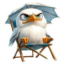 XXL 30X30 Autoaufkleber Sommer Möwe Aufkleber