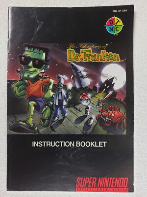 Adventures of Dr. Franken (Super Nintendo, 1993) *MANUAL ONLY*