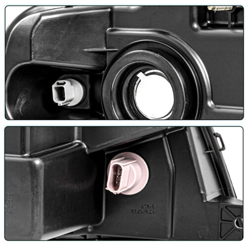 Juego de montaje de faros ámbar carcasa cromada para Ford F-150 F150 2004-2008 - Imagen 6 de 8