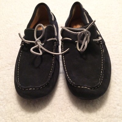 Born ‎ Driver Suede Leather Navy Slip On Shoes Mens 9 Carmel Blue Suede Men main image 4
