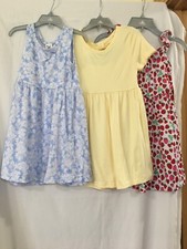 Member's Mark Girl's 3-pack Yummy Play Sleeveless  Short Sleeve Dress Set U pic