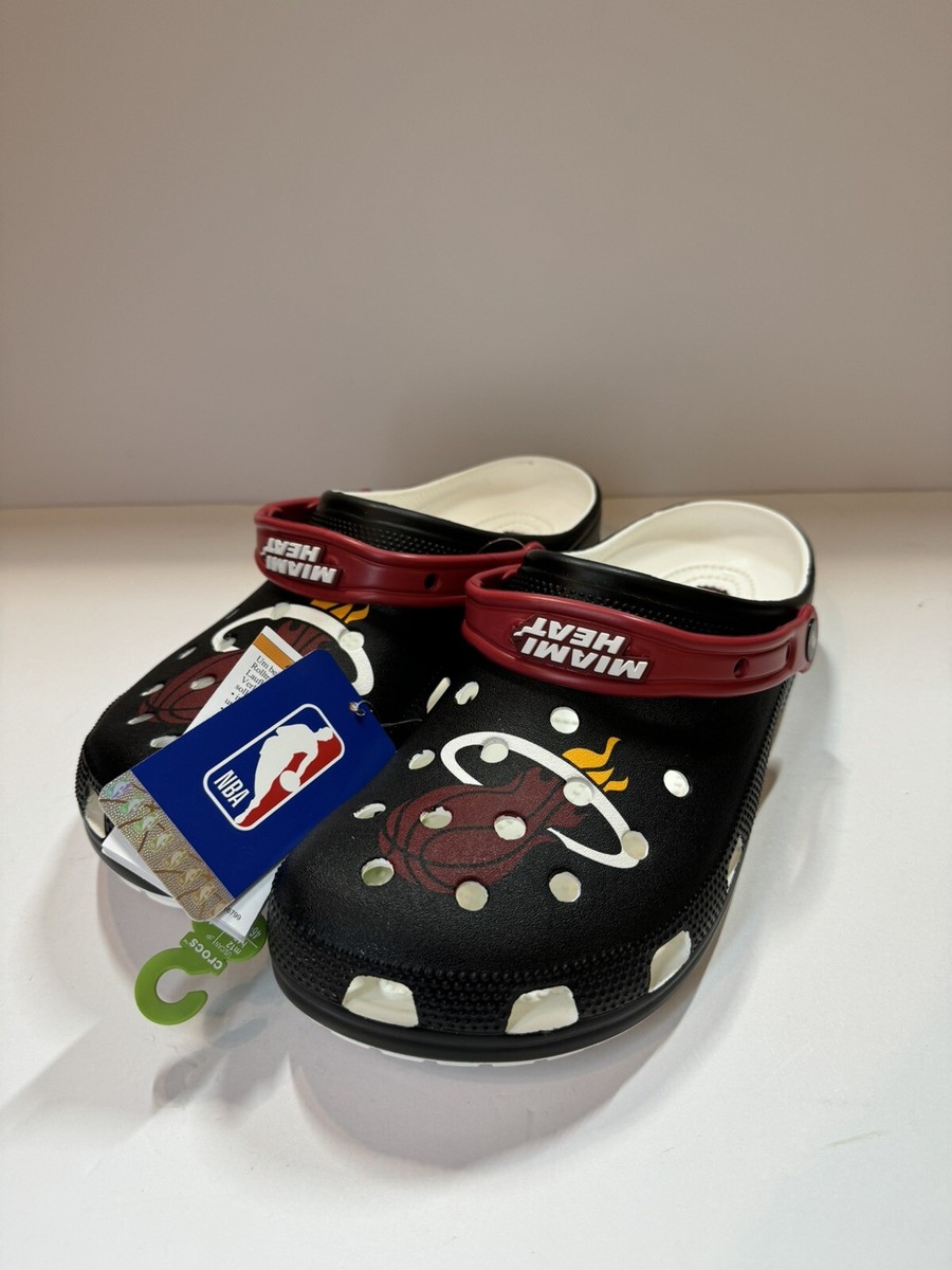 Crocs NBA‎ Miami Heat Classic Clogs Men Size 12 208861-001 NEW CROCS NBA Miami Heat Classic Clog 208861-001 - Shiekh main image 2