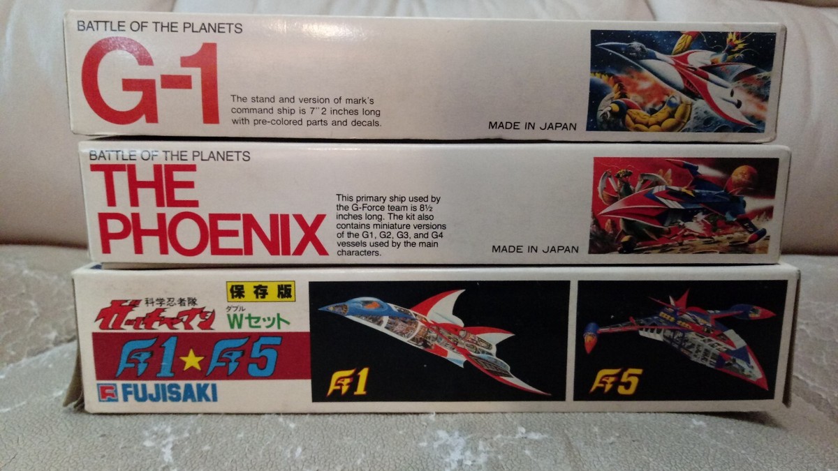 3 RARE Battle of the planets model kits motorized Sunny G1