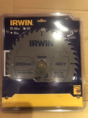 Irwin Allzweck Tisch- & Gehrungssägeblatt 250 x 30 mm x 40 Z ATB IRW1897211