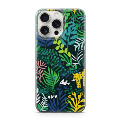 SAFARI DSCHUNGEL Handy Hülle kompatibel mit iphone 14 PRO Afrika Tiere M2