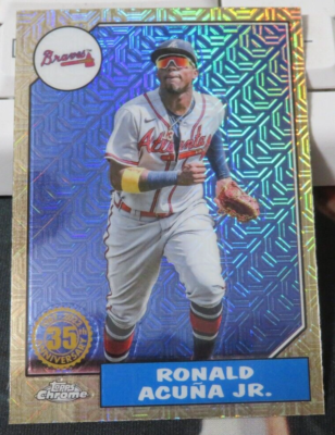 8076 2022 TOPPS CHROME SILVER PACK 1987 RONALD ACUNA JR #T87C74 | eBay