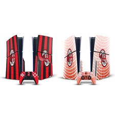 OFFICIAL AC MILAN 2020/21 CREST KIT VINYL SKIN FOR PS5 SLIM DISC EDITION BUNDLE