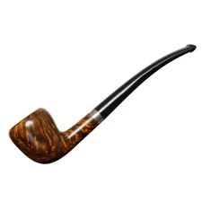 MUXIANG Briar Tobacco Smoking Pipe Handmade Smooth Freehand Pipe Cumberland Stem