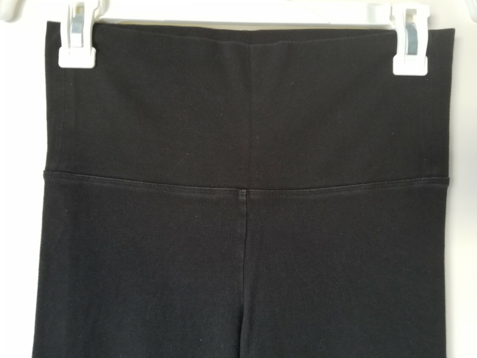 Yoga Basic Solid Black Elastic Waist Stretch Pant… - image 2