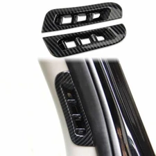 Carbon Fiber one-pillar air outlet exhaust vent Trim for Dodge Durango 2011-2021