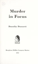 Murder in Focus Hardcover Dorothy Dunnett