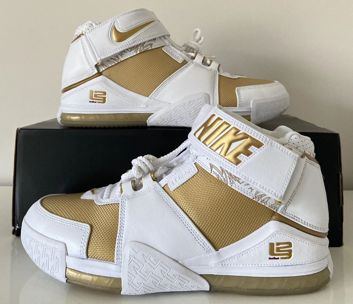 Nike Zoom Lebron James II Gold Trainers Sneakers Basketball DJ4892