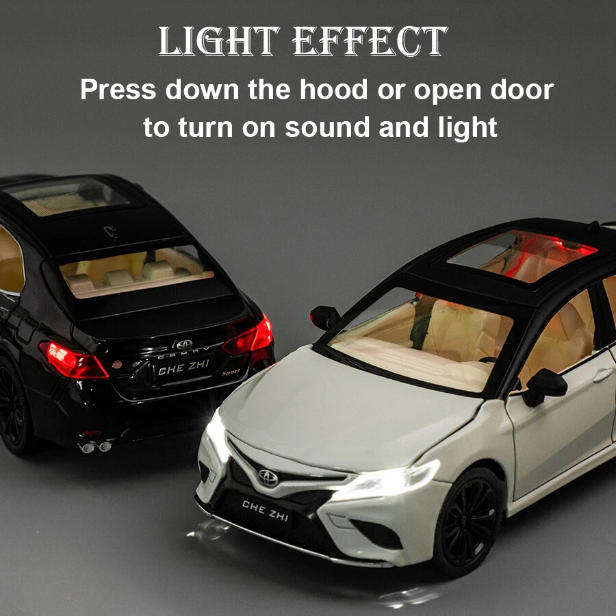1/24 Toyota Camry Diecast Model Car Toy Sound Light Kids Gift Toy Collectible - Image 4 of 4