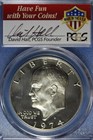 1974 S PCGS PR69DCAM IKE EISENHOWER SILVER DOLLAR #B50604 — photo 1