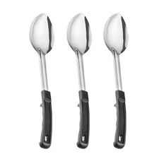 3 Pcs Large Serving Spoons for Buffet, Stainless Steel Serving Spoons, 13 inc...