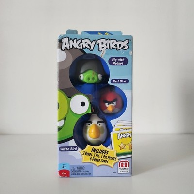 2012 Angry Birds Bubbles Bomb Bird Moustache Pig 3 Pack RARE Mattel Games
