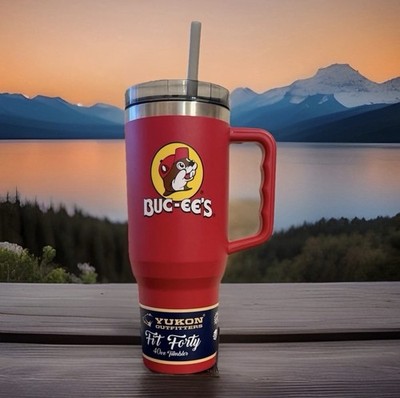 BUC-EE'S FIT FORTY 40oz TUMBLER YUKON OUTFITTERS W/ HANDLE BRAND NEW FREE S/H