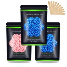 Wax Beads for Hair Removal 10.5 Oz (300 G),  Hard Wax Beads for Sensitive Skin B