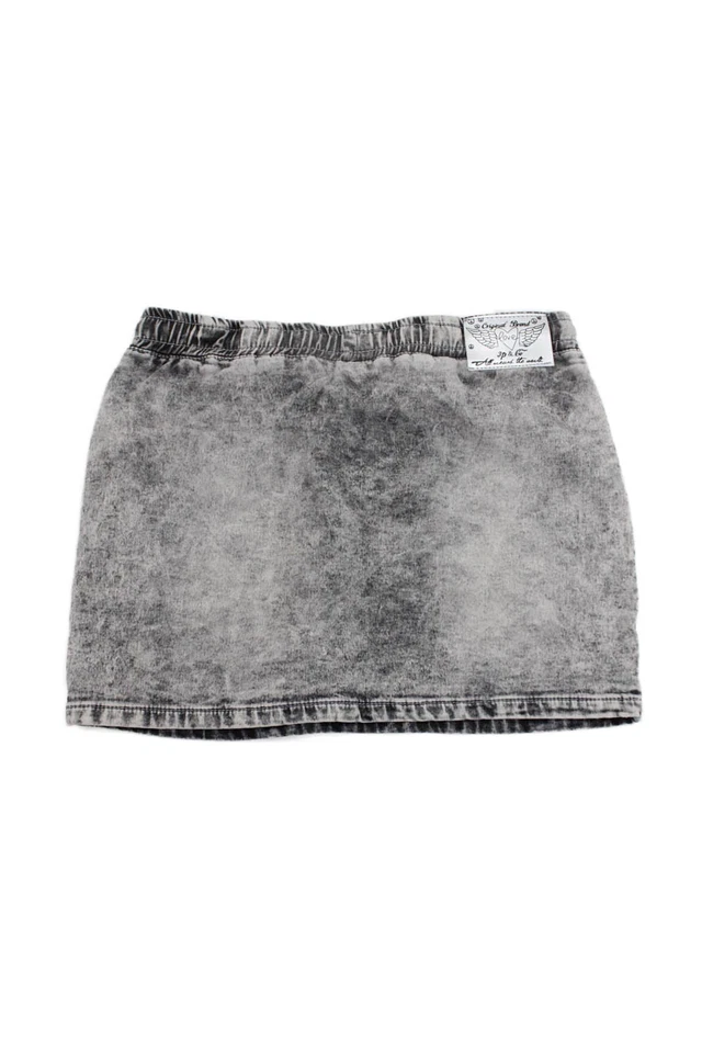 3 Patatas fritas Niñas Mezcla Algodón Cordón Cintura Faldas Gris Talla 9-10 Foto 2 de 4