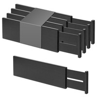 Schubladen Organizer Bambus Teiler KüChe Bad BüRo Verstellbar 4 StüCk 10,1 Cm