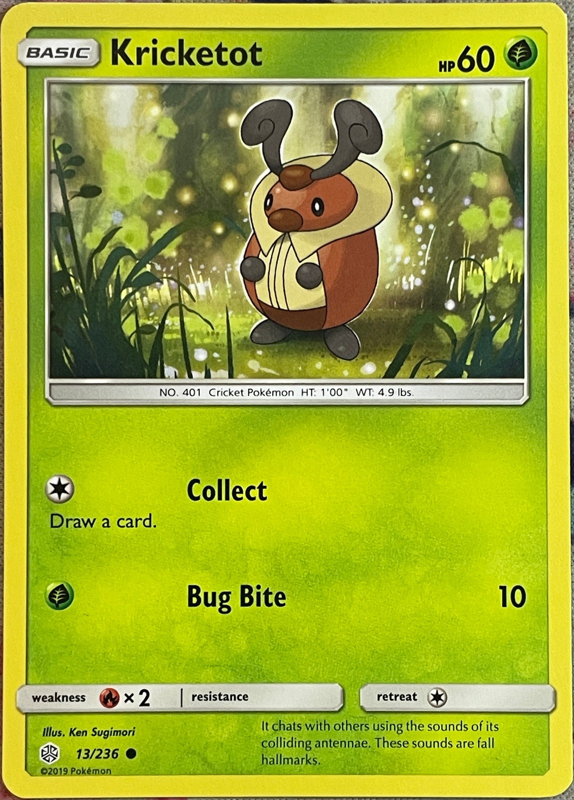 Kricketot - 13/236 - Cosmic Eclipse Pokemon 2019