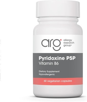 Allergy Research Group Pyridoxine P5P Supplement - Active Vitamin B6 275mg,Pyrid