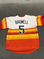 Jeff Bagwell Signed Jersey Houston Astros Retro FANATICS AUTO
