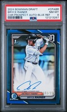 2024 BOWMAN DRAFT CHROME PROSPECT AUTOS #CPABR BRYCE RAINER 111/150 PSA 8