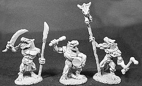 Reaper 06047 Lizardman Command Dark Heaven Legends Army Packs Metal Miniature 2690₽