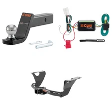 CURT Class 3 Tow Package Trailer Hitch, Wiring, Ball Mount - 13206, 56040, 45154