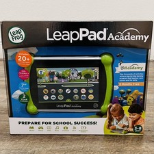 LeapFrog LeapPad Academy 7" Tablet Kids Learning Toy 16GB Green NEW