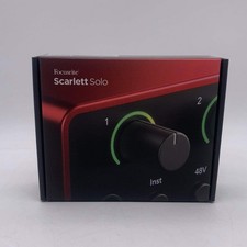 New Focusrite Scarlett Solo 4th Gen USB Audio Interface MOSC0032