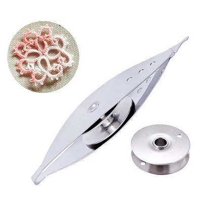 Metal Tatting Shuttle for Hand Lace Making DIY Craft Knitting Weaving Tool ·Z JI