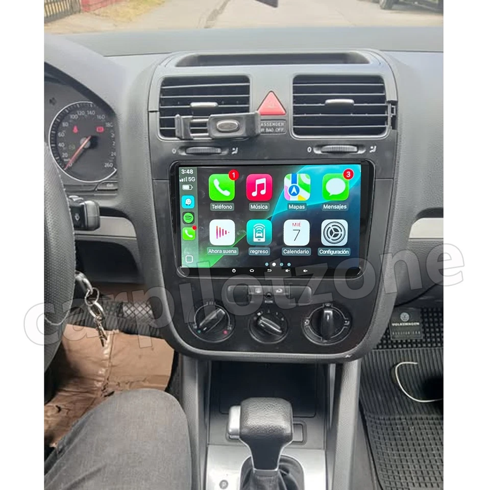 For 2007 2008 2009 VW Volkswagen GTI Android 13 Nav CarPlay Car Stereo Radio GPS Foto 2 de 4