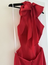 Brand New Made In USA Xscape Red Open Back Gown Formal Size 10 Retail $285