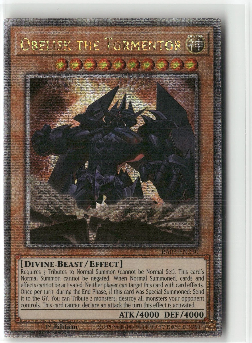 Obelisk The Tormentor Yu-Gi-Oh! TCG Individual Trading Card Games