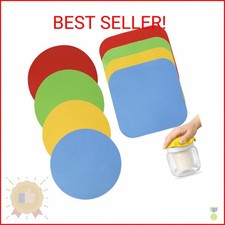 Opasyo 8 Pack Rubber Jar Opener Gripper Pad For Weak Hands Non Slip Bottle Lid