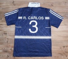 Retro AWAY Football Shirt 1998/99 REAL MADRID CARLOS Soccer Jersey Mens Size M/L
