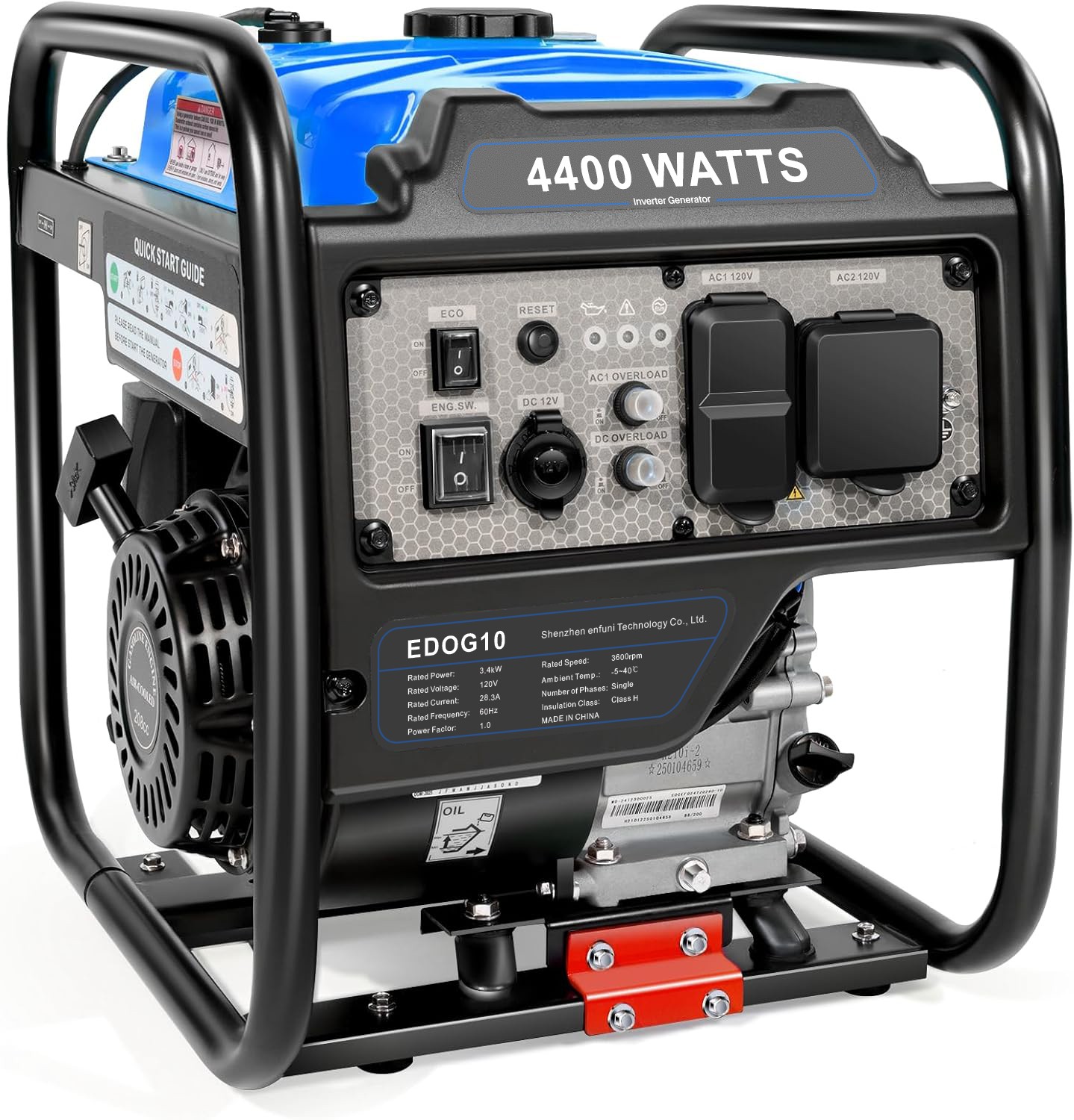 Gasoline, 223cc Ohv Engine, 120v Output New