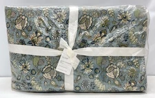NEW Pottery Barn Anjali Reversible FULL/QUEEN Quilt~Blue Multi